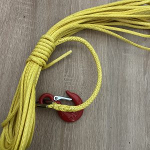 Dyneema Windenseil mit Haken 5mm Länge 15m 3t