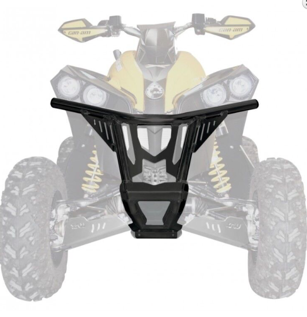 XRW FRONT BUMPER BR4 WINCH BLACK - CAN-AM RENEGADE 500/800/1000 X XC