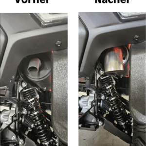 Loncin X Wolf 550 700 dickes Endrohr Edelstahl