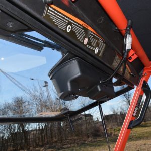 Ausklappbare Windschutzscheibe mit Wischer & Waschanlage Fugleman